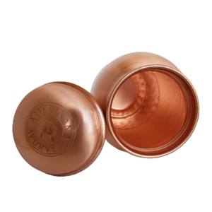 Botella de agua de cobre martillada hecha a mano para yoga, fitness y bienestar Ayurvédico, estilo de vida con beneficios de desintoxicación - Product Image 3