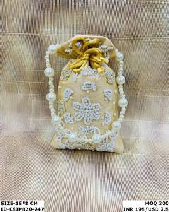 Small Size Fashionable <b>Potli</b> Clutch <b>Bag</b> - Product Image 5