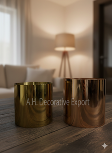 Juego de Floreros Modernos de Acero Inoxidable Pulido con Color Personalizado, Floreros Cilíndricos Minimalistas Portátiles para Decoración del Hogar y Hoteles - Product Image 6