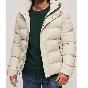 MOVA TEXTILES-Chaqueta larga acolchada para hombre, elegante y ultra cálida, con capucha y relleno de plumón para la temporada fría de invierno, hecha de algodón - Product Image 2