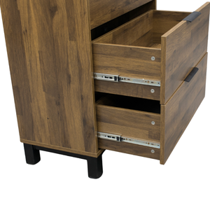 Cómoda Moderna de 4 Cajones, Cómoda de Madera para Dormitorio con Base de Metal, Mueble de Almacenamiento Minimalista para el Hogar - Product Image 3