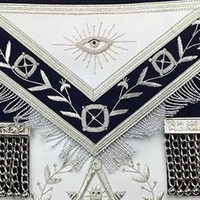 Maçonnique Regalia passé maître bleu Lodge tablier broderie à la main personnalisé par demande meilleure vente KIVOTECH haute qualité quatre saisons