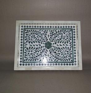 Bandeja de Incrustaciones de Hueso de Alta Calidad, Creación Artesanal, Aspecto Premium, Diseño Artesanal Elegante, Estilo Moderno Clásico - Product Image 5