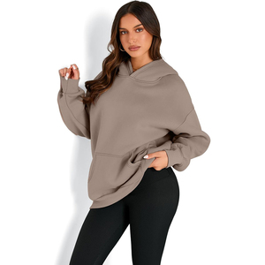 2025 nouveau logo personnalisé unisexe blanc noir hiver polaire ou français éponge hommes femmes surdimensionné pull sweat à capuche - Product Image 4