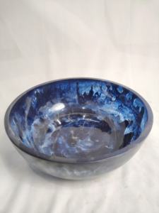 Juego de 5 Tazones de Cerámica Modernos y Elegantes para Servir Fruta o Ensalada, Ecológicos, Hechos a Mano, Color Azul Cielo, de Alta Calidad, en Oferta - Product Image 5