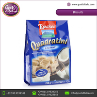Meilleures ventes - Biscuits carrés croustillants au goût sucré - Wafer Loacker Quadratini - 250 g x 18 - 34% de noix de coco - Origine Italie