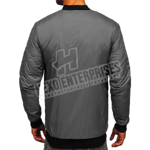 แจ็กเก็ตเบสบอลผ้าซาตินสไตล์เท่สำหรับผู้ชายแจ็กเก็ตทีมเบสบอลสไตล์เท่สำหรับฤดูหนาว - Product Image 4