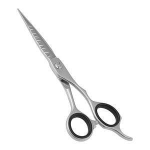 Tijeras de Peluquería Profesionales de Primera Calidad, Diseño Elegante para Diestros, Mango Mediano, Hoja Afilada de Acero Inoxidable para Salón - Product Image 1