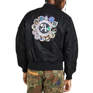 เสื้อแจ็กเก็ตบอมเบอร์สำหรับผู้ชายเสื้อแจ็กเก็ตบอมเบอร์ผ้าซาตินใส่ได้ทั้งชายและหญิงเสื้อแจ็กเก็ตใส่เล่นกีฬาตามสั่ง - Product Image 5