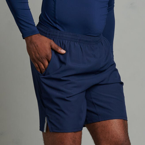 กางเกงขาสั้นลำลองสำหรับออกกำลังกายและวิ่งสำหรับผู้ชายรุ่นใหม่ล่าสุด  แบบถัก  ขอบเอวยางยืด  ลายเรียบ  ระบายอากาศได้ดี  แห้งเร็ว  ทรงหลวม  ตรง - Product Image 2