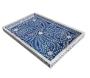 Bandejas de servicio con incrustaciones de hueso de tamaño personalizado para artesanías de madera de alta calidad para uso doméstico y en restaurante, utensilios de cocina al por mayor - Product Image 3