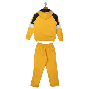 ชุดวอร์มสำหรับผู้ชายแบบมีซิปขนาดใหญ่พิเศษสีเหลืองชุดออกกำลังกายแบบมีกระเป๋า - Product Image 4