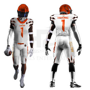 ขายส่งโลโก้ที่กําหนดเองชุดอเมริกันฟุตบอลสไตล์ที่ไม่ซ้ํากันกีฬาอเมริกันฟุตบอลชุด - Product Image 2