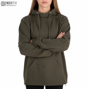Vente chaude hommes en détresse pull à capuche à la mode sweats à capuche thermiques 6 taille lourd en détresse impression en gros vêtements Hombre - Product Image 1