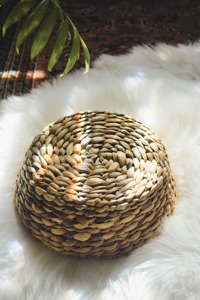 ถ้วยผักตบชวาฐานแบนฐานเรียบของตกแต่งอาหารธรรมชาติเป็นมิตรต่อสิ่งแวดล้อมผลิตภัณฑ์จากเวียดนาม - Product Image 6