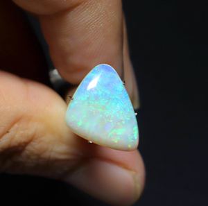 Cabujón de ópalo australiano natural, Ópalo sólido Coober Pedy 16X12X4MM, piedra preciosa suelta de corte ovalado aproximado para la fabricación de joyas - Product Image 5