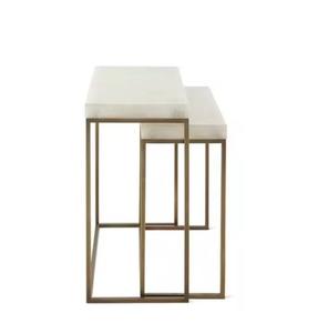 Mesas auxiliares de metal industrial de diseño contemporáneo, acabados personalizables, ideal para lofts y espacios urbanos. - Product Image 6