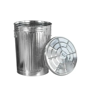 Matériau galvanisé Grande poubelle de nettoyage de jardin Poubelle de la meilleure qualité Poubelle intérieure décorative de conception. - Product Image 5