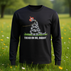 T-shirt a maniche lunghe da uomo con design 'Tread on Me' - Categoria Promozionale - Product Image 3