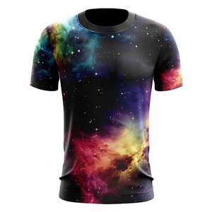 เสื้อยืดระเหิดคอลูกเรือสั่งทําพิเศษของผู้ชาย, เสื้อยืดระเหิดผู้ชายออกแบบล่าสุดขายร้อนระบายอากาศแบบกําหนดเอง - Product Image 5