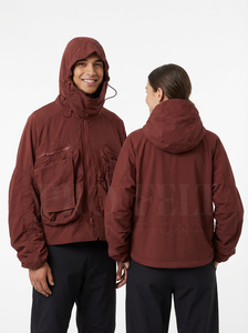 2026 New Latest Style Nylon Hooded Jacket Lightweight Zip <b>Up</b> Front with Multiple Pockets Comfortable Windproof Hoodies Jackets - Product Image 3