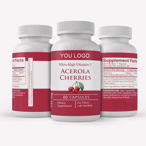 उच्च गुणवत्ता वाले एकरोला कार्बनिक फ्रीज सूखे प्राकृतिक 17% 25% बेरी निकालने के लिए विटामिन सी एसेरोला चेरी कैप्सूल - Product Image 2