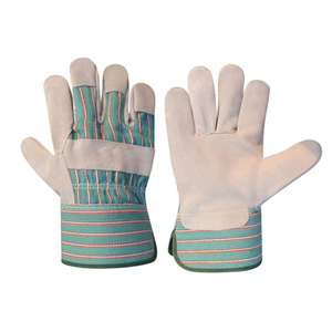 ถุงมือนิรภัยหนังวัวแยกหนังนิ่มหนังแท้ - Product Image 4