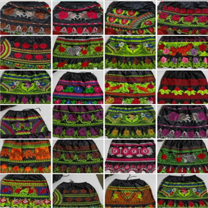 <b>Plus</b> <b>Size</b> Polynesian Island Embroidery <b>Skirts</b> Hawaiian Styles Featuring Kosrae Pohnpei Chuuk Dresses With Natural Waistline - Product Image 6