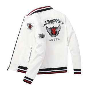 เสื้อแจ็คเก็ตวาร์ซิตี้ผู้ชายแบบลำลองสั่งทำพิเศษ คอตั้ง คุณภาพพรีเมียม  มีจำหน่ายหลายสี - Product Image 4