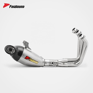 Sistema de Escape para Motocicleta de Fibra de Carbono, Precio de Fábrica Forsound, Sistema Completo para Yamaha <span class=keywords><strong>MT09</strong></span> FZ09 2014-2020 - Product Image 2