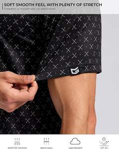Camisa de golf negra para hombre, Polo de manga corta con ajuste seco, estampado que absorbe la humedad, camisetas de golf con cuello para hombre, informal, ligero - Product Image 5