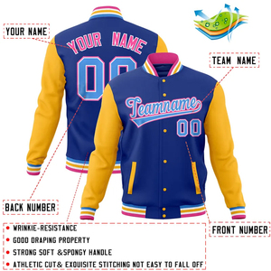 Veste de sport décontractée pour homme 2026, veste longue d'hiver à col montant, design universitaire, taille plus, logo cousu, veste universitaire - Product Image 2