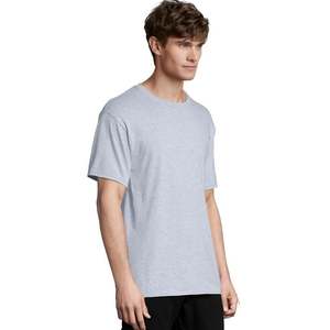 Camiseta de algodón 100% para hombre, camisetas finas de verano suaves informales para Fitness, ropa de casa para hombre, camiseta sólida de manga corta con cuello redondo para hombre - Product Image 1