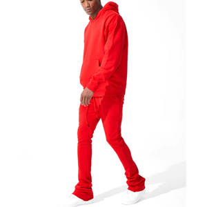 Conjunto de Sudadera con capucha para correr apilada de invierno para hombre con color y diseño personalizables de algodón de % - Product Image 1