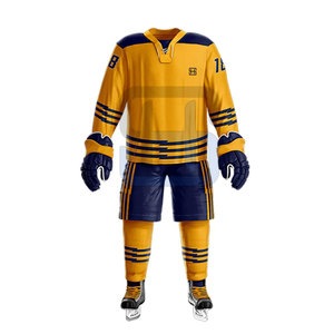 Uniformes de Hockey sobre Hielo para Hombre, Tallas Grandes, Hechos en Pakistán, de Alta Calidad, con Nombre de Equipo Personalizado, Impresión OEM, 100% Poliéster, Secado Rápido y Transpirables - Product Image 2