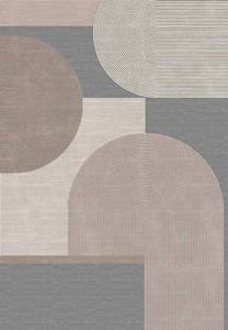 Tapis d'art moderne traditionnel tissé à la machine, à poils ras, écologique, adapté aux animaux domestiques, en PET, PP thermosoudé, mélange PES, poils de 11 mm, 462k - Product Image 1