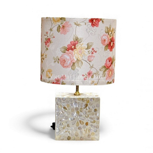 Natural Mother of Pearl Table <b>Lamp</b> Handmade Shell Inlay Lighting Accent <b>for</b> Stylish Home Decor - Product Image 2