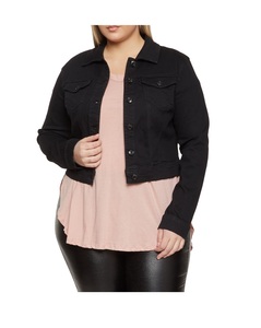 High Street Style Girls Chaqueta de mezclilla recortada Invierno Mujer Nuevo modelo Cierre de doble botonadura Argyle Servicio OEM disponible - Product Image 3