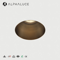 Spotlight encastré LED décoratif en aluminium bronze brossé de haute qualité, orientable
