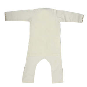 ชุดเสื้อผ้าเด็กผู้ชายปักลาย - สีขาวงาช้าง - Product Image 5
