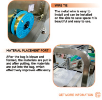 Machine automatique à nouer le fil métallique avec ouverture automatique de sac en plastique