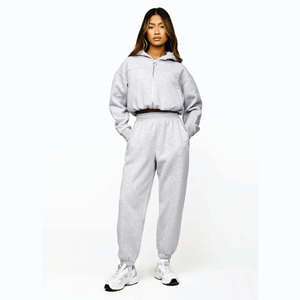 Sudadera con capucha de punto extragrande deportiva informal Unisex 100% algodón 630GSM tejido polar de alta calidad de peso pesado bordado doble otoño - Product Image 2