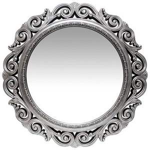 Antique Design Casting Metal <b>Wall</b> <b>Mirror</b> in Silver Color Home Decorative <b>for</b> Hotel Bedroom <b>Bathroom</b> <b>Wall</b> Hanging <b>Wall</b> <b>Mirror</b> - Product Image 1