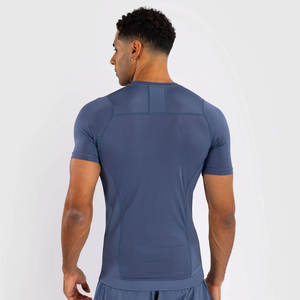 Cody Lundin Hot Designs Personnalisé Manches Courtes Polyester Extensible Rash Guards Shorts MMA BJJ Ensembles Avec Ceinture En Caoutchouc - Product Image 5