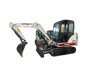 Pour excavatrice sur chenilles, machine de terrassement hydraulique compacte blanche avec moteur Yanmar et hydraulique Kawasaki - Product Image 1