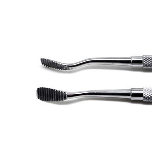 2 pièces de limes osseuses dentaires à double extrémité de 12 et 45 degrés, instruments chirurgicaux en acier inoxydable - Product Image 6