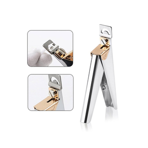 Cortador de puntas de uñas de acero inoxidable para extensiones de uñas con apertura de mandíbula ancha, herramienta profesional duradera - Product Image 4