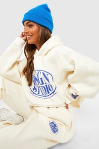 ชุดวอร์มผ้าฟลีซสำหรับผู้หญิงชุดวอร์มแบบสวมหัวชุดวอร์มสองชิ้น - Product Image 4