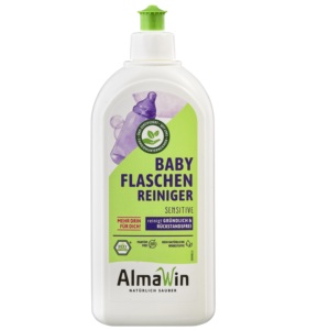 Nettoyant pour biberons AlmaWin Highlight 500ml Sucettes Tétines Jouets Vegan Biodégradable Écologique Sans parfum Détergent - Product Image 3