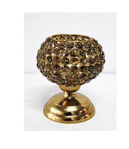 Metal Crystal Votive Candlestick Holder for Christmas Home Decoration for Wedding Table Centrepiece & Tea Light Display - Product Image 1